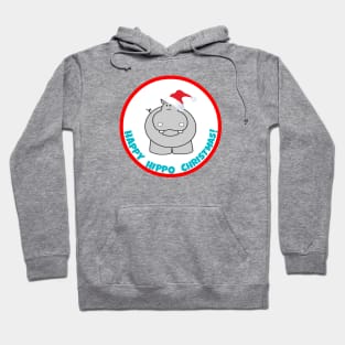 Happy Hippo Christmas Hoodie